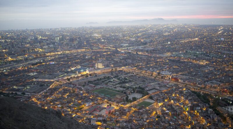 Vista aérea de la ciudad de Lima
